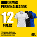 Paquete de 12 polos dry fit personalizados para negocios